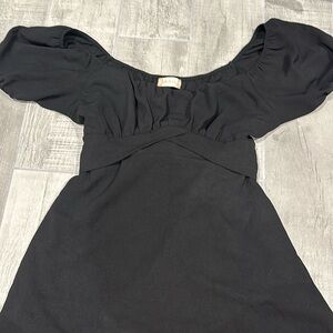 NWOT Black Altar’d State Tie/bow Dress